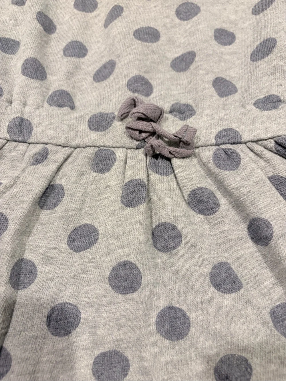 Old Navy Hooded Sweatshirt Dress Bundle Gray Polka Dot Size 6-7/Small
